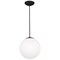 Access Lighting Pearl, Pendant, Matte Black Finish, Opal Glass 23941-MBL/OPL - alternate 3